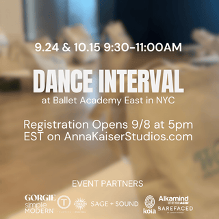 Anna Kaiser Studios NYC POP UP: Dance Interval Workout 10/15